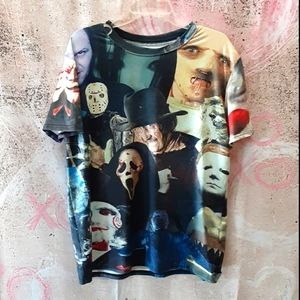Halloween, Freddie Krueger,  Scream villains etc. tshirt Size Large